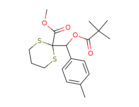 2-[(2,2-Dimethyl-propionyloxy)-p-tolyl-methyl]-[1,3]dithiane-2-carboxylic acid methyl ester