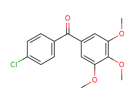Molecular Structure of 54094-07-4 (Methanone, (4-chlorophenyl)(3,4,5-trimethoxyphenyl)-)
