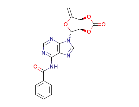 N<sup>6</sup>-benzoyl-9-(2,3-O-carbonyl-5-deoxy-β-D-erythro-pent-4-enofuranosyl)adenine