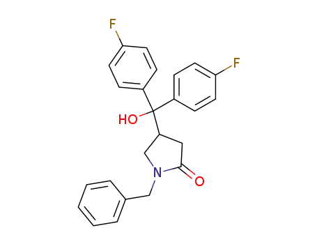 4-<bis(4-fluorophenyl)hydroxymethyl>-1-(phenylmethyl)-2-pyrrolidinone