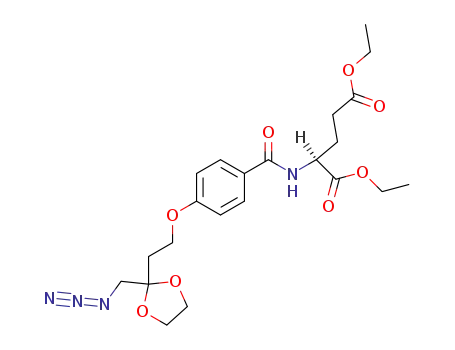 diethyl N-<p-(1-azido-2-oxo-4-oxabutanoyl)benzoyl>-L-glutamate ketal