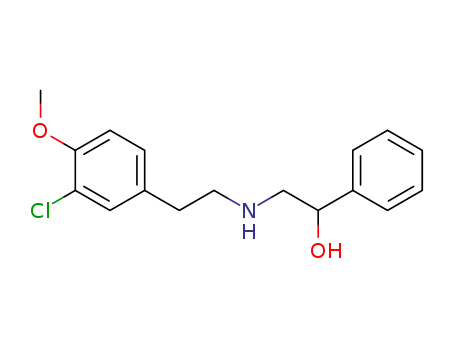2-<N-<2-(3-chloro-4-methoxyphenyl)ethyl>amino>-1-phenylethanol
