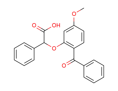 Molecular Structure of 102260-77-5 ((2-benzoyl-5-methoxyphenoxy)phenylacetic acid)