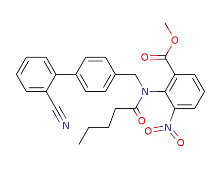 methyl 2-<N-<<(2'-cyanobiphenyl-4-yl)methyl>valeryl>amino>-3-nitrobenzoate