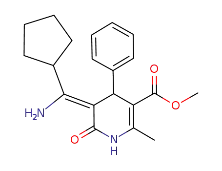 5-[1-Amino-1-cyclopentyl-meth-(Z)-ylidene]-2-methyl-6-oxo-4-phenyl-1,4,5,6-tetrahydro-pyridine-3-carboxylic acid methyl ester