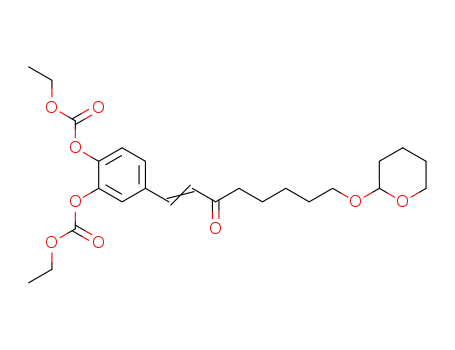1-<3,4-bis(ethoxycarboxy)phenyl>-8-(tetrahydro-2H-pyran-2-yl)oxy-1-octen-3-one