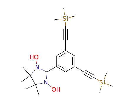 2-(3,5-bis(trimethylsilylethynyl)phenyl)-1,3-dihydroxy-4,4,5,5-tetramethylimidazolidine