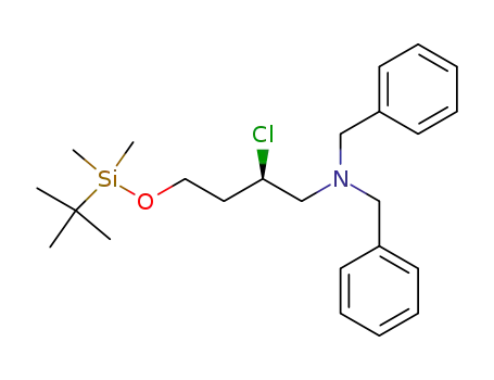 (R)-N,N-dibenzyl-4-<(tert-butyldimethylsilyl)oxy>-2-chloro-1-butylamine