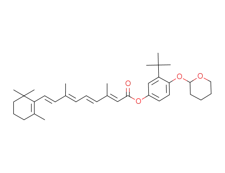 (2E,4E,6E,8E)-3,7-Dimethyl-9-(2,6,6-trimethyl-cyclohex-1-enyl)-nona-2,4,6,8-tetraenoic acid 3-tert-butyl-4-(tetrahydro-pyran-2-yloxy)-phenyl ester