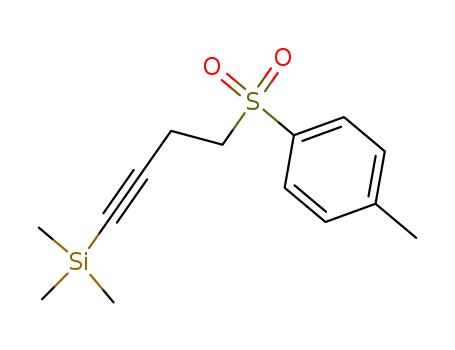 Molecular Structure of 137917-97-6 (Silane, trimethyl[4-[(4-methylphenyl)sulfonyl]-1-butynyl]-)