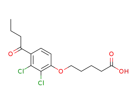 Pentanoic acid, 5-[2,3-dichloro-4-(1-oxobutyl)phenoxy]-