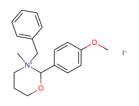 3-Benzyl-2-(4-methoxy-phenyl)-3-methyl-[1,3]oxazinan-3-ium; iodide