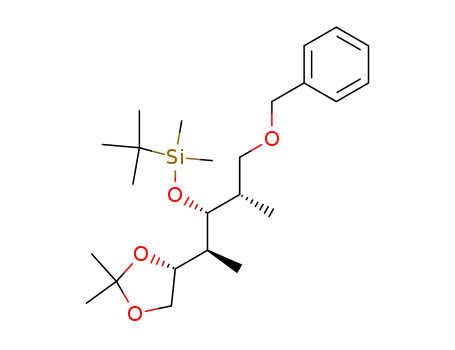 {(1R,2S)-3-Benzyloxy-1-[(S)-1-((R)-2,2-dimethyl-[1,3]dioxolan-4-yl)-ethyl]-2-methyl-propoxy}-tert-butyl-dimethyl-silane