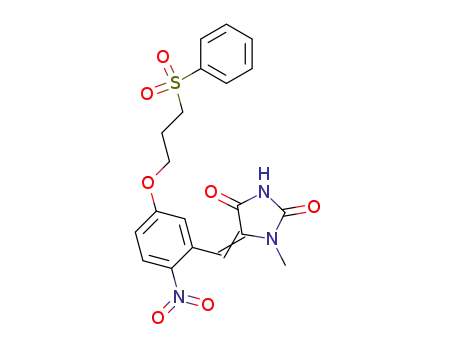2,4-Imidazolidinedione,
1-methyl-5-[[2-nitro-5-[3-(phenylsulfonyl)propoxy]phenyl]methylene]-