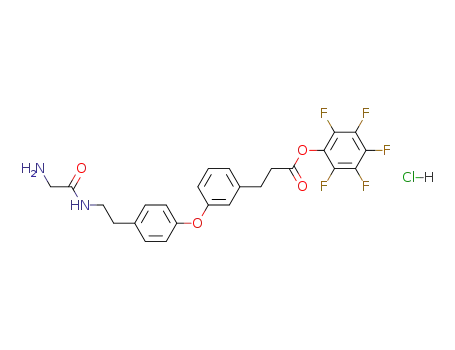 3-(3-{4-[2-(2-Amino-acetylamino)-ethyl]-phenoxy}-phenyl)-propionic acid pentafluorophenyl ester; hydrochloride