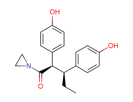 (2R*,3S*)-1-<2,3-bis(4-hydroxyphenyl)-1-pentanoyl>aziridine