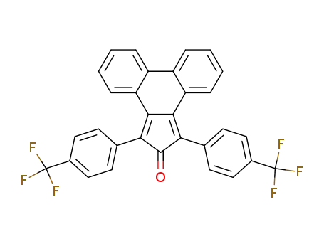 Molecular Structure of 108868-45-7 (1,3-bis<4-(trifluoromethyl)phenyl>cyclopenta<l>phenanthren-2-one)