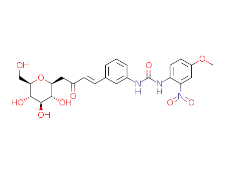 (E)-4-[3-(3-(4-methoxy-2-nitrophenyl)ureido)phenyl]-1-[1′-deoxy-β-D-glucopyranos-1′-yl]but-3-en-2-one