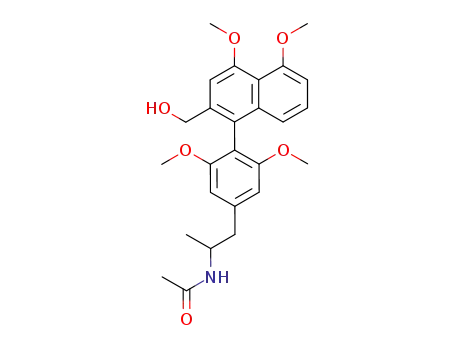 N-<2-<2-(Hydroxymethyl-4,5-dimethoxy-1-naphthyl)-3,5-dimethoxyphenyl>-1-methylethyl>acetamide