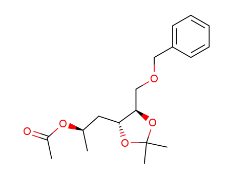 (R,R,R)-5-acetoxy-1-benzyloxy-2,3-(isopropylidenedioxy)hexane