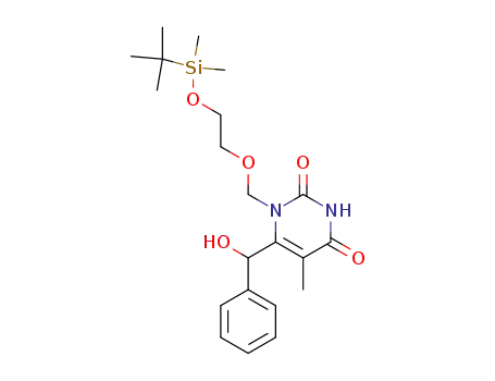 1-<<2-<(tert-butyldimethylsilyl)oxy>ethoxy>methyl>-6-(1-hydroxy-1-phenylmethyl)thymine
