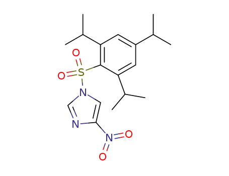 Molecular Structure of 63734-76-9 (1-(2,4,6-TRIISOPROPYLBENZENESULFONYL)-4-NITROIMIDAZOLE)
