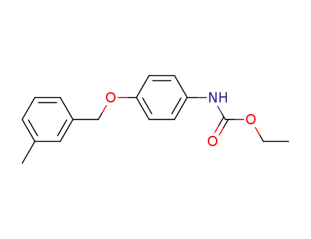 Molecular Structure of 128886-43-1 ([4-(3-Methyl-benzyloxy)-phenyl]-carbamic acid ethyl ester)