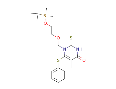 1-<<2-<(tert-butyldimethylsilyl)oxy>ethoxy>methyl>-6-(phenylthio)-2-thiothymine