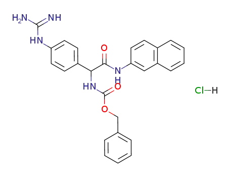 [(4-Guanidino-phenyl)-(naphthalen-2-ylcarbamoyl)-methyl]-carbamic acid benzyl ester; hydrochloride