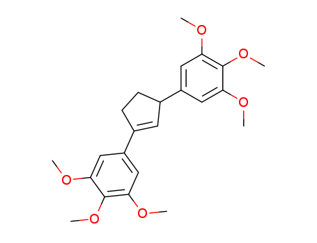 Benzene, 1,1'-(1-cyclopentene-1,3-diyl)bis[3,4,5-trimethoxy-