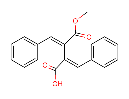 Butanedioic acid, bis(phenylmethylene)-, monomethyl ester, (E,E)-