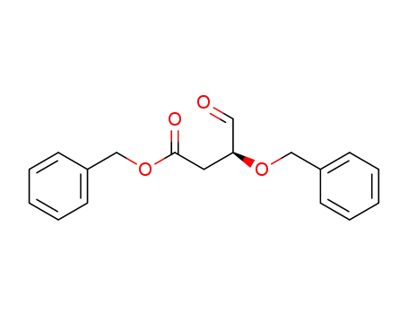 Molecular Structure of 129611-53-6 (Benzyl (3S)-3-benzyloxy-4-oxobutanoate)