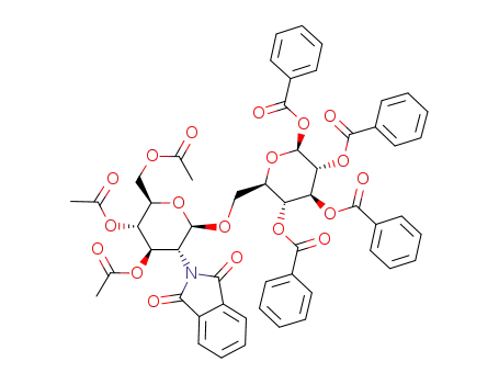 1,2,3,4-tetra-O-benzoyl-6-O-(3,4-tri-O-acetyl-2-deoxy-2-phthalimido-β-D-glucopyranosyl)-β-D-glucopyranose