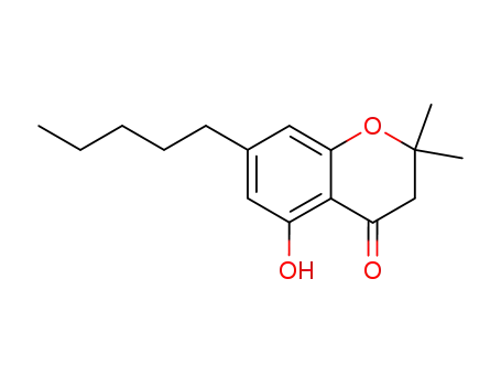 5-Hydroxy-2,2-dimethyl-7-pentylchroman-4-one