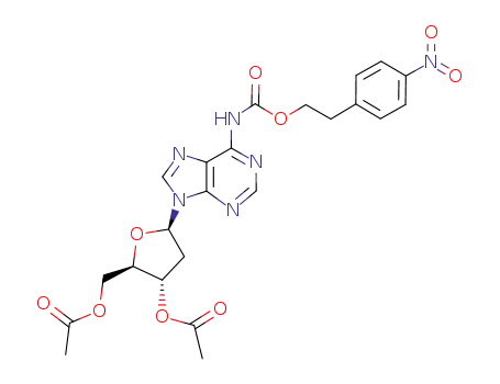 Adenosine, 2'-deoxy-N-[[2-(4-nitrophenyl)ethoxy]carbonyl]-,
3',5'-diacetate