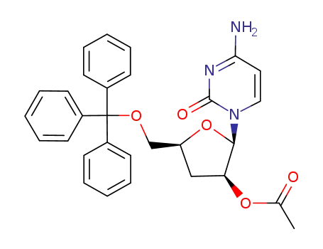 1-(2-O-acetyl-3-deoxy-5-O-trityl-β-D-threo-pentofuranosyl)cytosine
