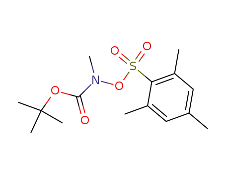 Molecular Structure of 65962-97-2 (Carbamic acid, methyl[[(2,4,6-trimethylphenyl)sulfonyl]oxy]-,
1,1-dimethylethyl ester)