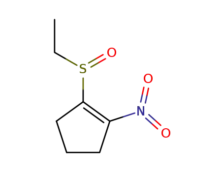 Molecular Structure of 139118-82-4 (2-ethylsulfinyl-1-nitrocyclopentene)