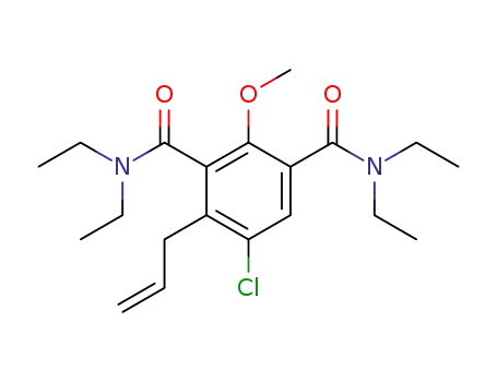 N,N-diethyl-2-methoxy-3-(diethylcarbamoyl)-5-chloro-6-allylbenzamide