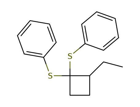 Benzene, 1,1'-[(2-ethylcyclobutylidene)bis(thio)]bis-