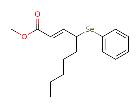 2-Nonenoic acid, 4-(phenylseleno)-, methyl ester, (E)-