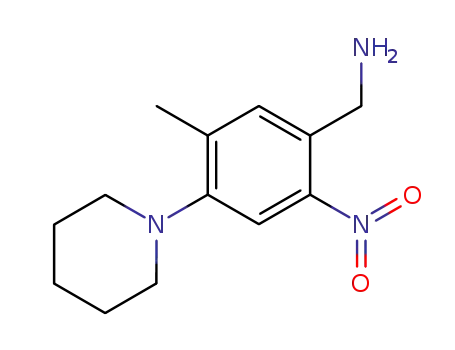 5-Methyl-2-nitro-4-piperidin-1-yl-benzylamine