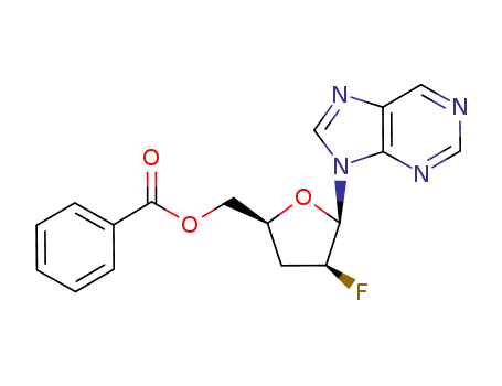Benzoic acid (2S,4S,5R)-4-fluoro-5-purin-9-yl-tetrahydro-furan-2-ylmethyl ester