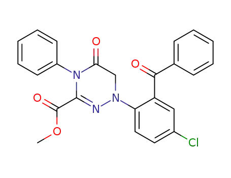 Methyl 1-(2-Benzoyl-4-chlorophenyl)-1,4,5,6-tetrahydro-5-oxo-4-phenyl-1,2,4-triazine-3-carboxylate