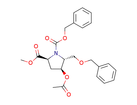 (5R,4S,2S)-4-acetoxy-5-((phenylmethoxy)methyl)-1,2-pyrrolidinedicarboxylic acid 2-methyl 1-(phenylmethyl) diester