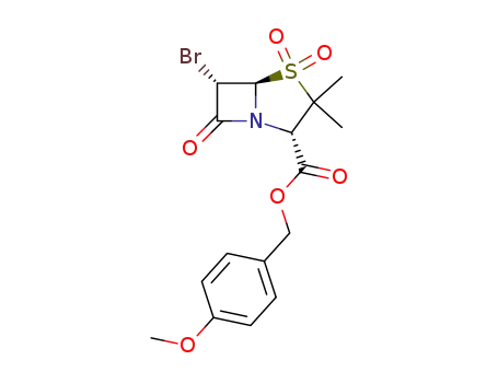 p-methoxybenzyl (3S,5R,6S)-6-bromopenam-3-carboxylate 1,1-dioxide