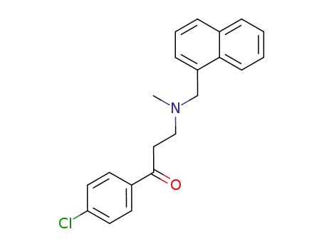3-<N-methyl-N-(1-naphthylmethyl)amino>-1-(4-chlorophenyl)-1-propanone