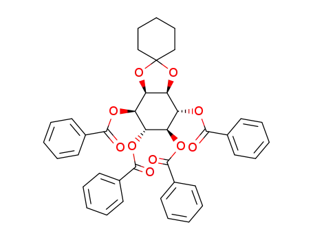 1,4,5,6-tetra-O-benzoyl-2,3-O-cyclohexylidene-myo-inositol