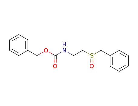 Molecular Structure of 88738-58-3 (Carbamic acid, [2-[(phenylmethyl)sulfinyl]ethyl]-, phenylmethyl ester)