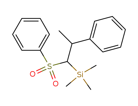 (1-Benzenesulfonyl-2-phenyl-propyl)-trimethyl-silane